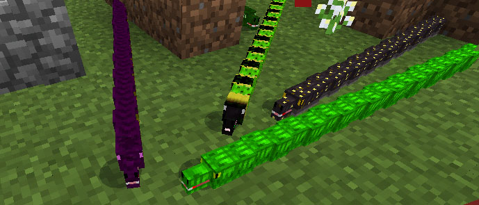 İguanalar ve Yılanlar Eklentisi – Minecraft 1.13