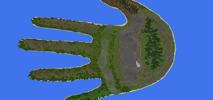 MCPE Hand Island Haritası