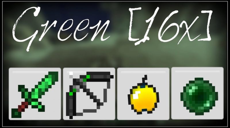 Green [16x] PvP Texture Pack – Minecraft 1.2